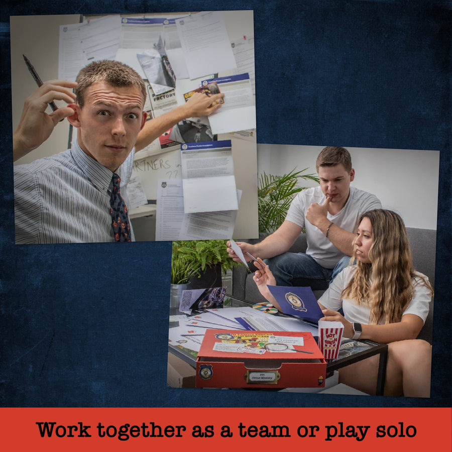 Unsolved Murder Mystery Game - FPI Mystery: Disappearance At Wirth Circus - Crime Solving Detective Game for Adults & Teens