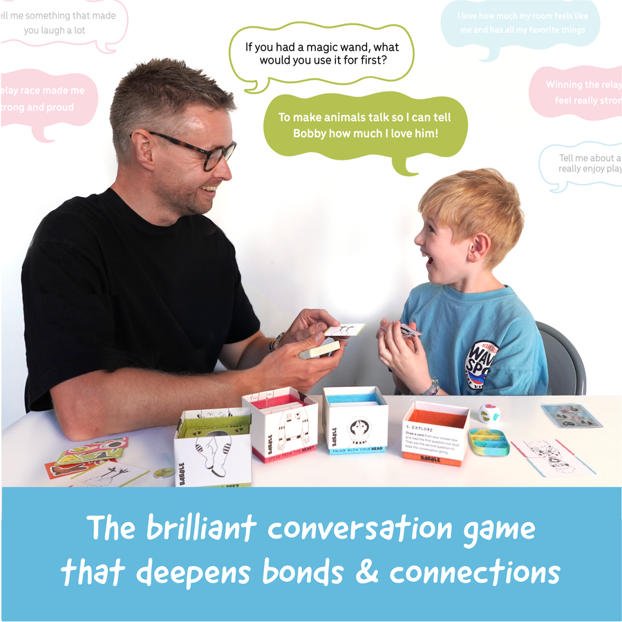 Babble - Conversation Card Game for Kids, Question Card for Family Conversation Inprovement