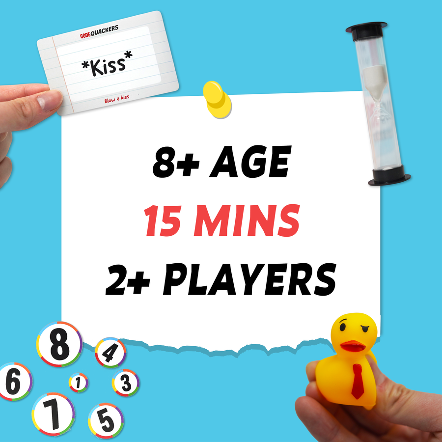 Lucky Egg Code Quackers – Hilarious Sound & Memory Party Game with Squeaky Duck