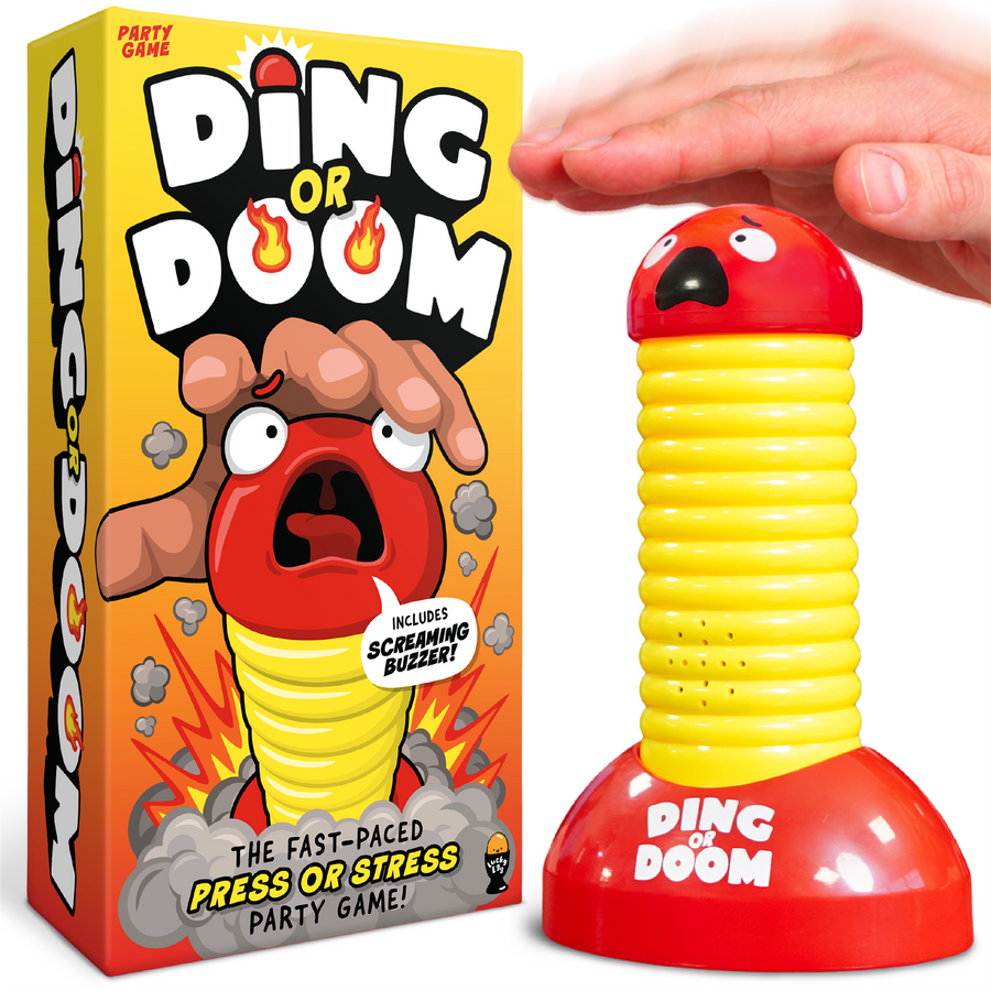 Lucky Egg Ding Or Doom – Fast-Paced Buzzer Party Game for Kids, Teens & Adults
