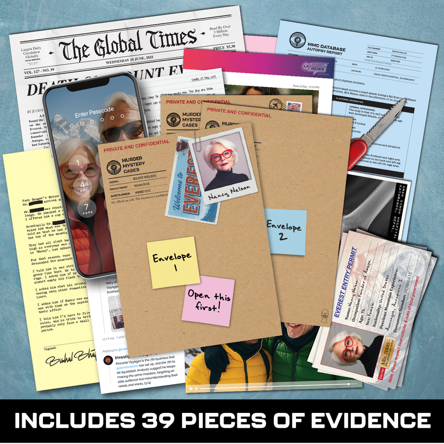 MMC Mount Everest - Murder Mystery Game for Adults on Date/Game Night