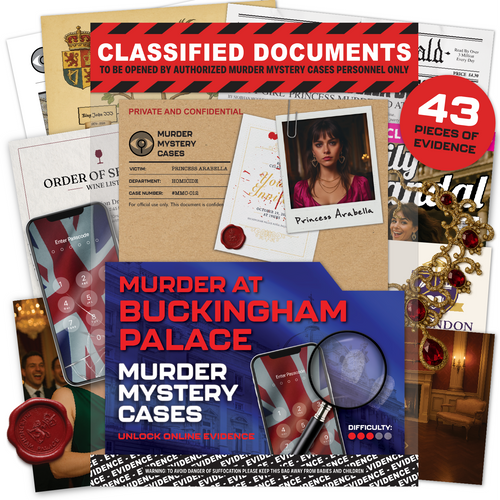 Lucky Egg MMC Buckingham Palace – Murder Mystery Game for Adults & Teens