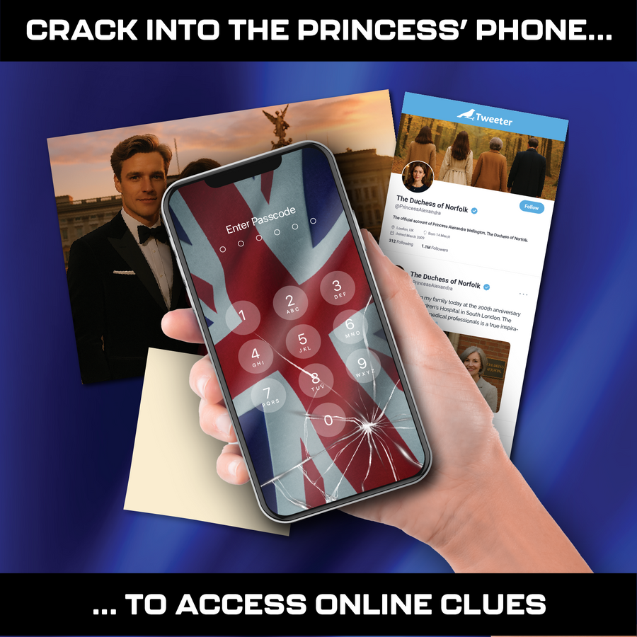 Lucky Egg MMC Buckingham Palace – Murder Mystery Game for Adults & Teens