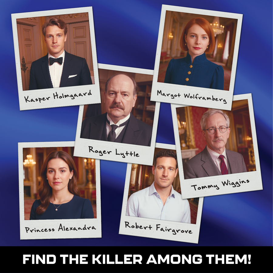 Lucky Egg MMC Buckingham Palace – Murder Mystery Game for Adults & Teens