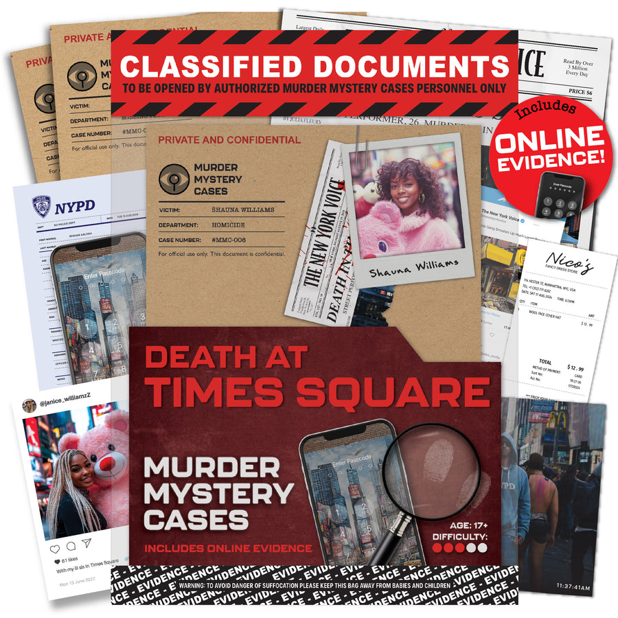 MMC Times Square - Murder Mystery Game for Adults on Date/Game Night