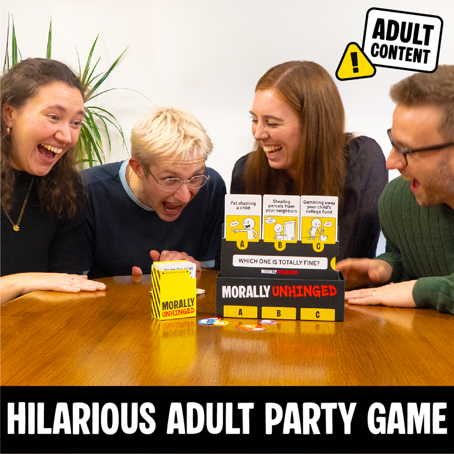 Lucky Egg Morally Unhinged Party Game - Dark Humor Card Game for Adults
