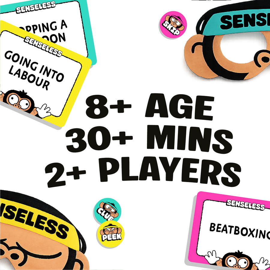 Lucky Egg Senseless Board Game - Hilarious Monkey-Themed Charades Party Game