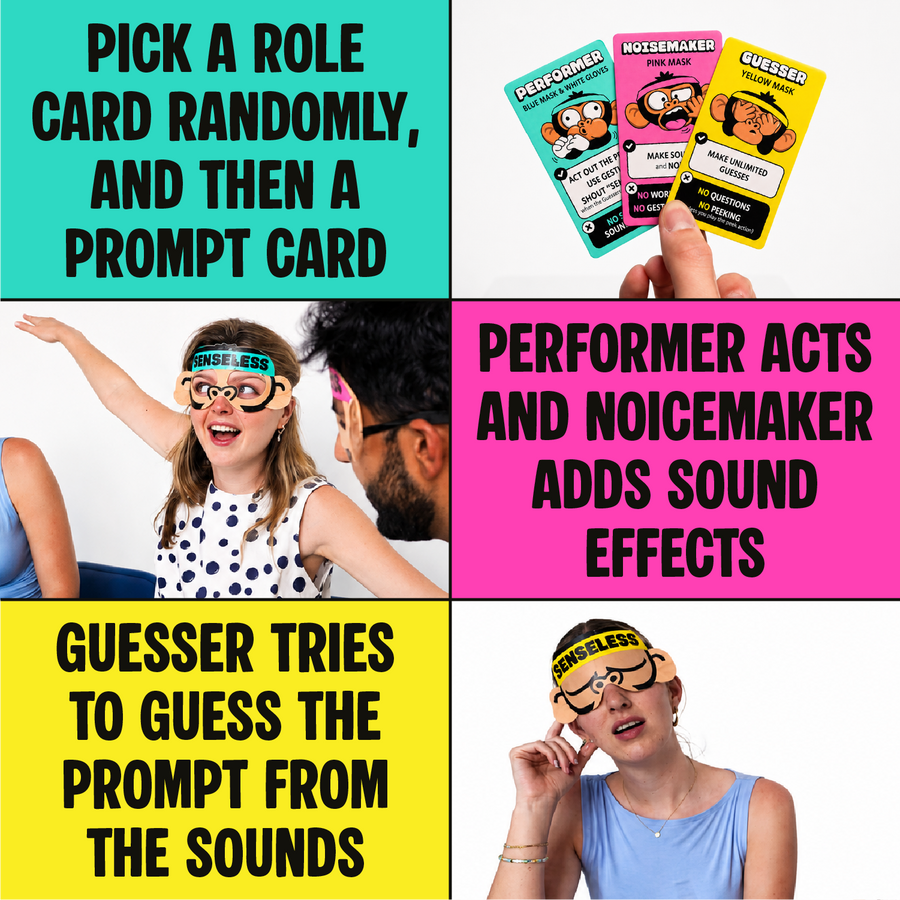 Lucky Egg Senseless Board Game - Hilarious Monkey-Themed Charades Party Game