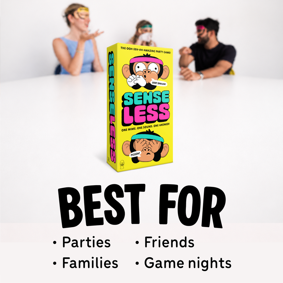 Lucky Egg Senseless Board Game - Hilarious Monkey-Themed Charades Party Game