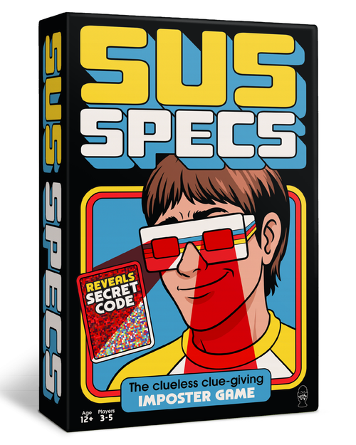 Lucky Egg Sus Specs - The Clueless Clue-Giving Imposter Game, Family Social Deduction Board Game