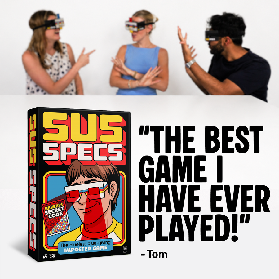 Lucky Egg Sus Specs - The Clueless Clue-Giving Imposter Game, Family Social Deduction Board Game