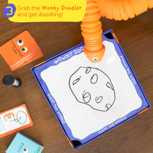 Load image into Gallery viewer, Lucky Egg Wonky Doodles – Hilarious Drawing Games for Family Game Night & Parties – Family Board Games for Adults with Wonky Doodler, 150 Word Cards & Whiteboard – Best Family Games for Ages 8+