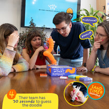 Load image into Gallery viewer, Lucky Egg Wonky Doodles – Hilarious Drawing Games for Family Game Night & Parties – Family Board Games for Adults with Wonky Doodler, 150 Word Cards & Whiteboard – Best Family Games for Ages 8+