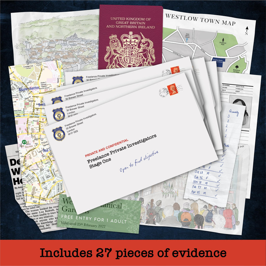 Unsolved Murder Mystery Game - FPI Mystery: Death of an Artist - Cold Case Detective Game for Adults & Teens