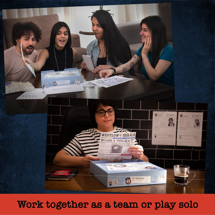 Unsolved Murder Mystery Game - FPI Mystery: Death of an Artist - Cold Case Detective Game for Adults & Teens