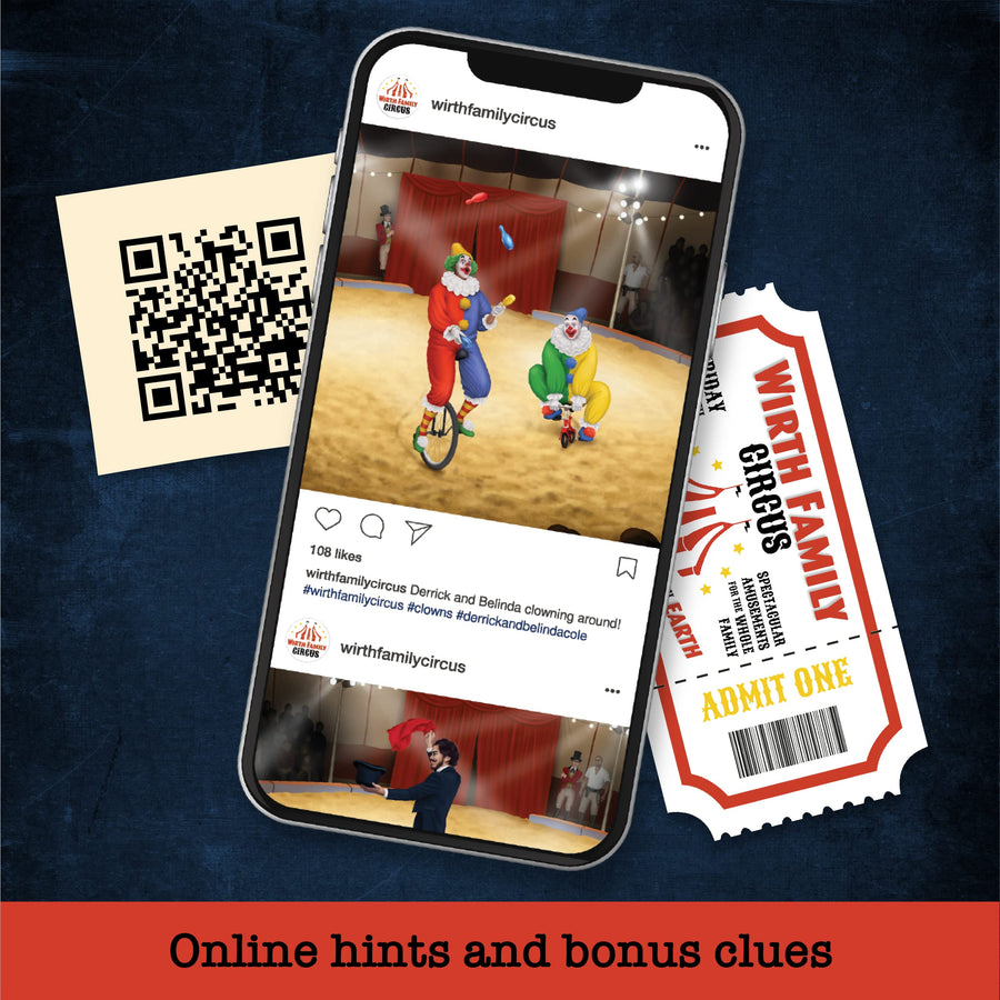 Unsolved Murder Mystery Game - FPI Mystery: Disappearance At Wirth Circus - Crime Solving Detective Game for Adults & Teens