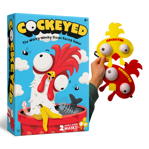 Cockeyed - Family Games for Kids and Adults - Match the Icons While Wearing Wacky Vision Mask Party Games