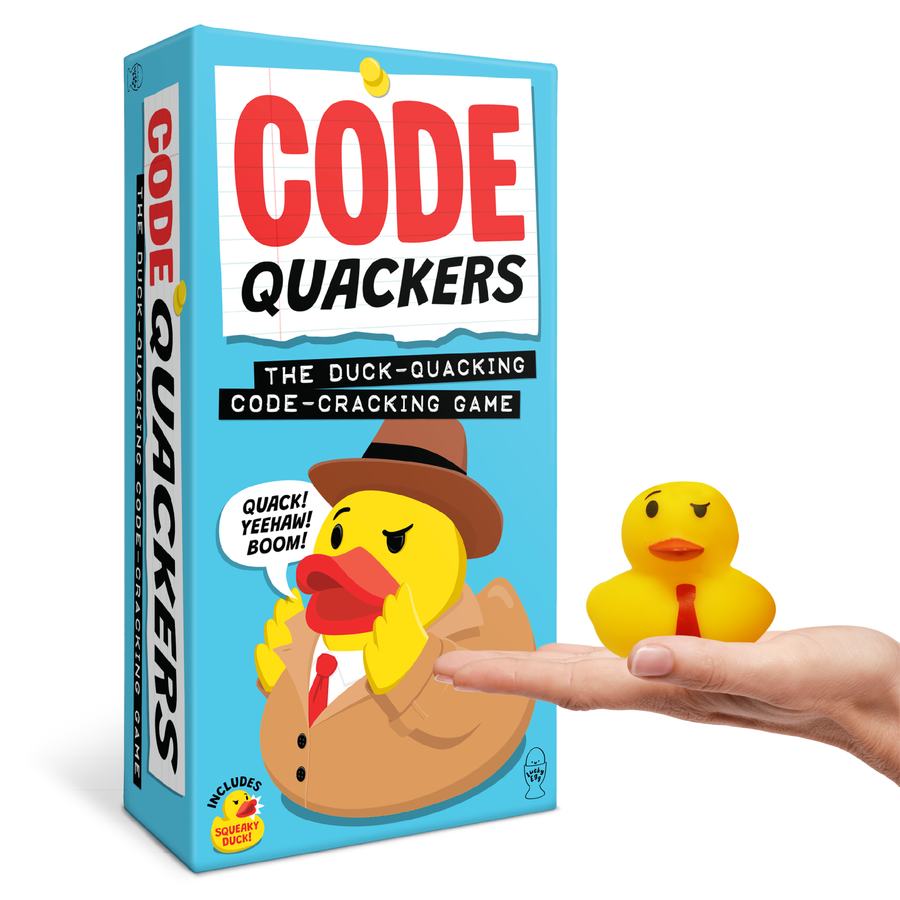 Lucky Egg Code Quackers – Hilarious Sound & Memory Party Game with Squeaky Duck