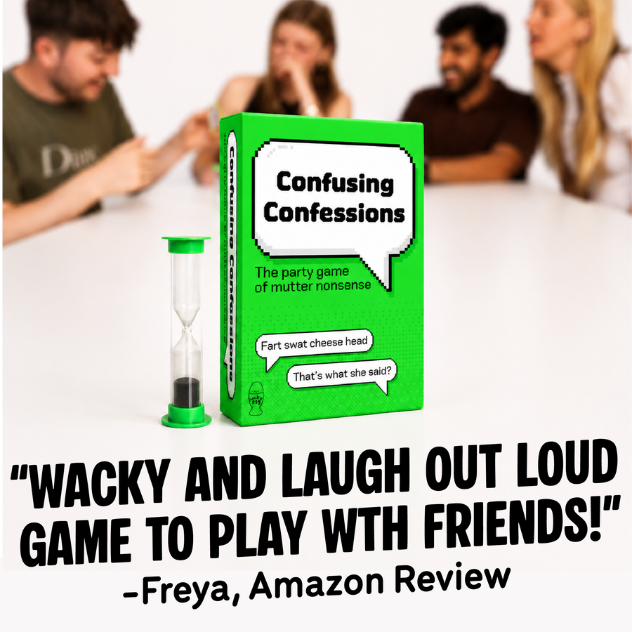 Confusing Confessions Board Games - Decode The Nonsense, Guess The Phrase - Funny Party Games For Adults & Family