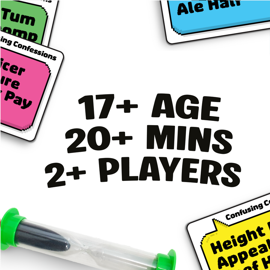 Confusing Confessions Board Games - Decode The Nonsense, Guess The Phrase - Funny Party Games For Adults & Family