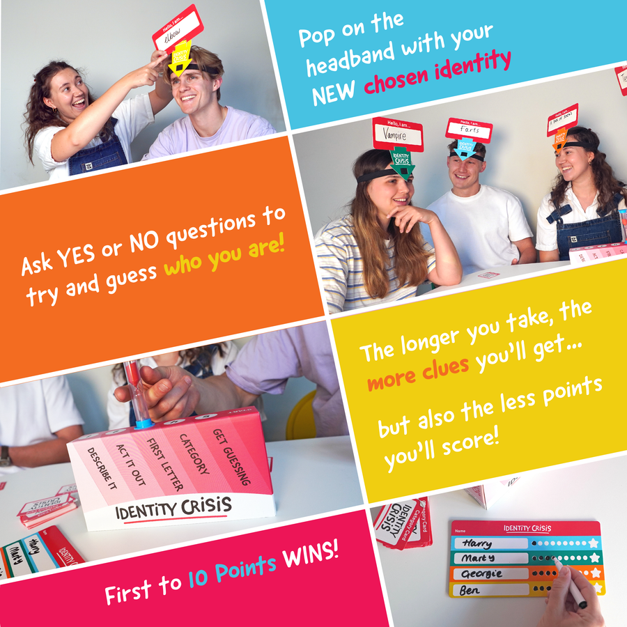 Lucky Egg Identity Crisis - Headband Guessing Game for Family Game Night