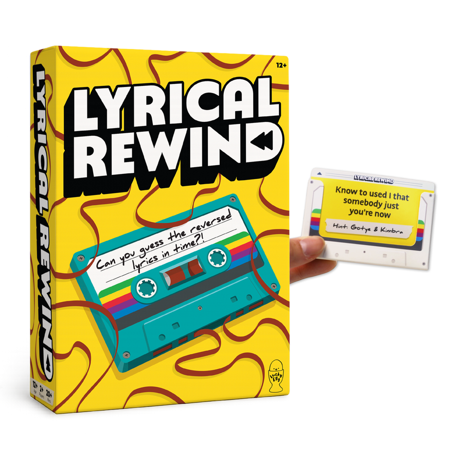 Lyrical Rewind - Funny Reverse Lyrics Card & Board Game For Family & Adults