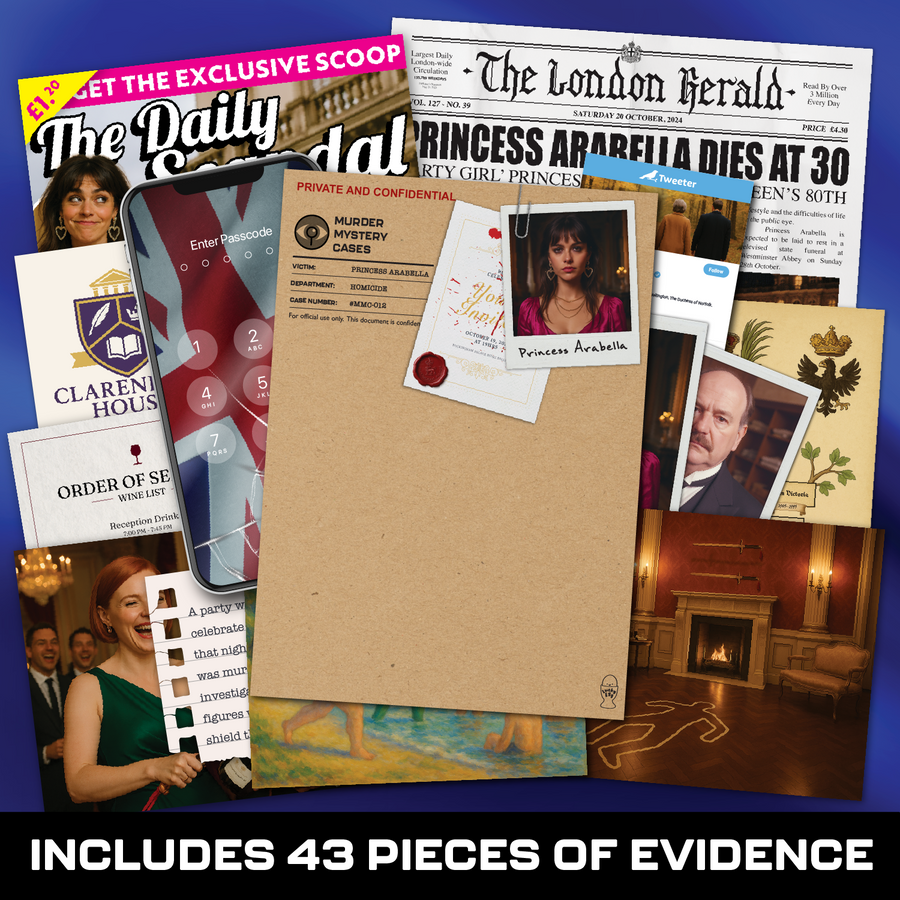 Lucky Egg MMC Buckingham Palace – Murder Mystery Game for Adults & Teens