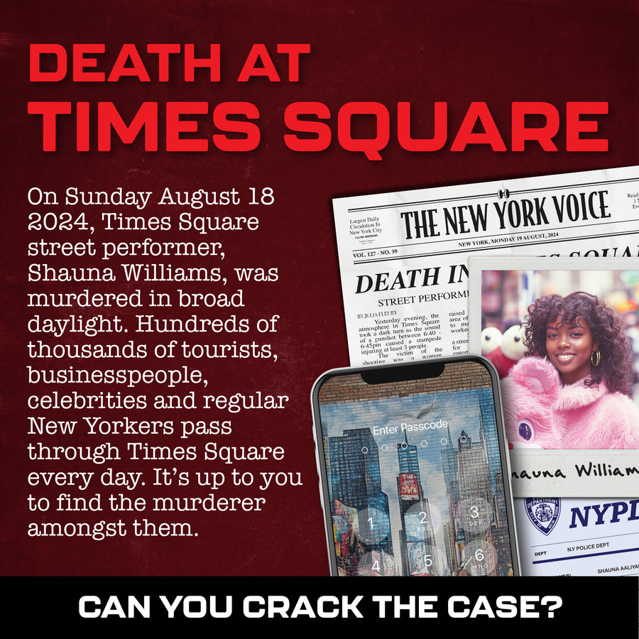 MMC Times Square - Murder Mystery Game for Adults on Date/Game Night