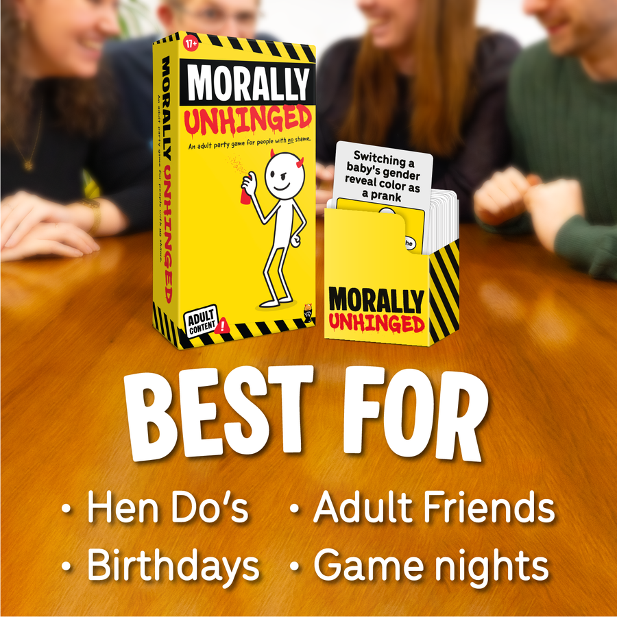 Lucky Egg Morally Unhinged Party Game - Dark Humor Card Game for Adults