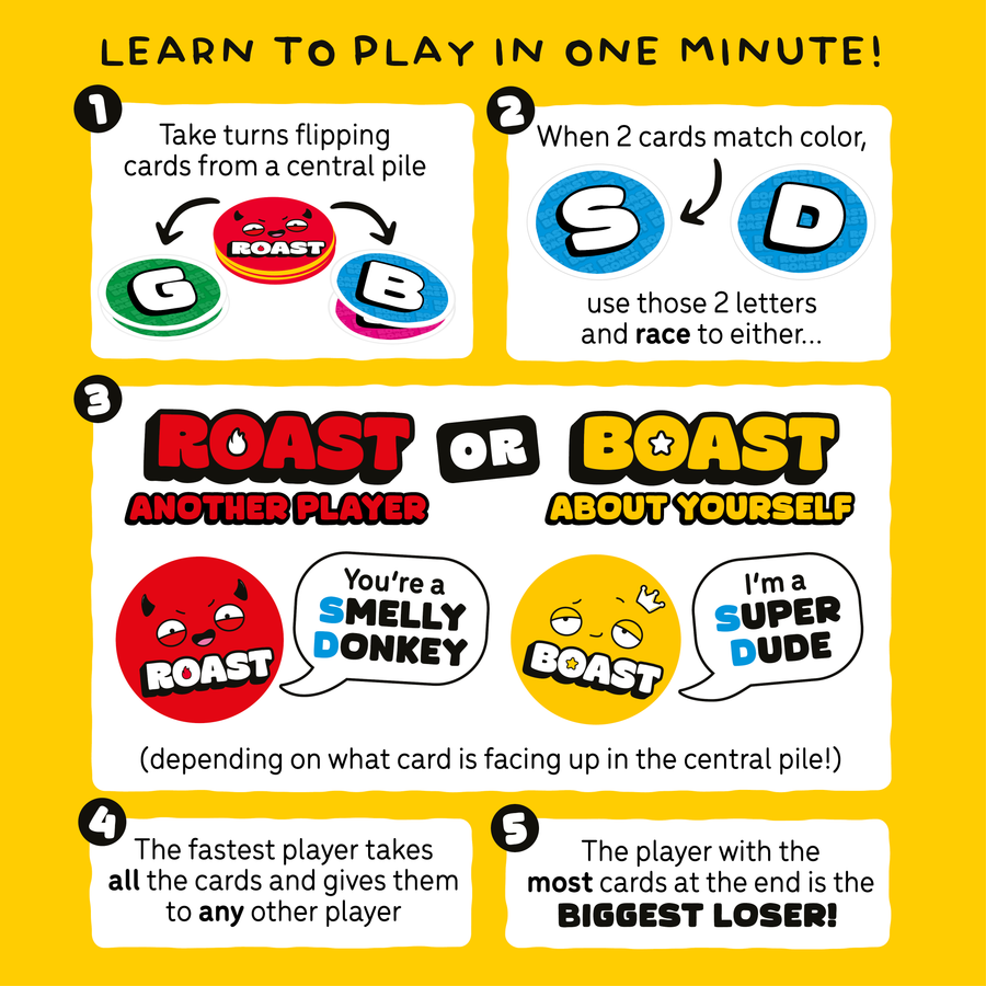 Roast or Boast - Offensively Fun Party Card Game for Adults & Teens