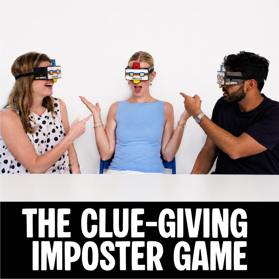 Lucky Egg Sus Specs - The Clueless Clue-Giving Imposter Game, Family Social Deduction Board Game