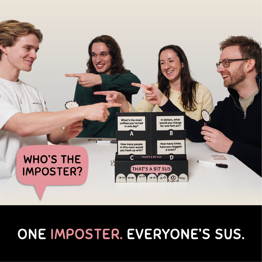 That's A Bit Sus - Spot the Imposter! - Suspicious Bluffing Board Game