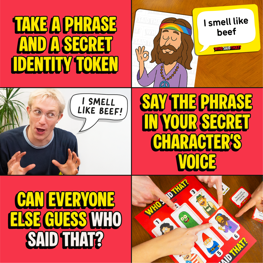 Who Said That - Funny Impressions Party Game For People Bad At Impressions