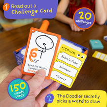 Load image into Gallery viewer, Lucky Egg Wonky Doodles – Hilarious Drawing Games for Family Game Night &amp; Parties – Family Board Games for Adults with Wonky Doodler, 150 Word Cards &amp; Whiteboard – Best Family Games for Ages 8+
